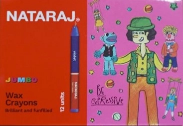 Nataraj Jumbo Crayons - 12 Pcs