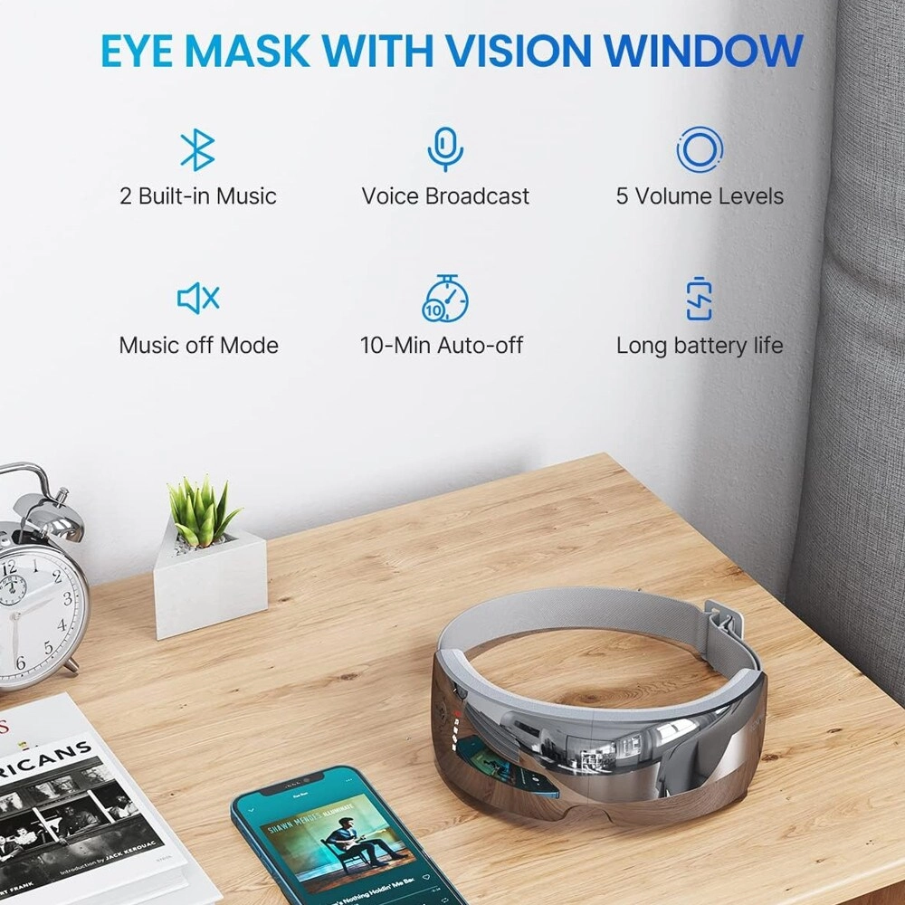 Eye Massager - 2-Level Heat 5 Modes Rechargeable