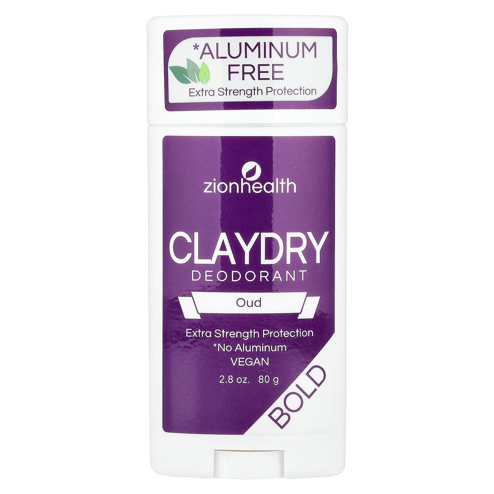 Zion Health ClayDry Deodorant - Oud 80 g