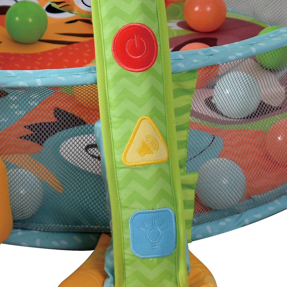 3-in-1 Light-Up Activity Playgym - Includes 30 colorful balls Suitable for 0 to 12 mo