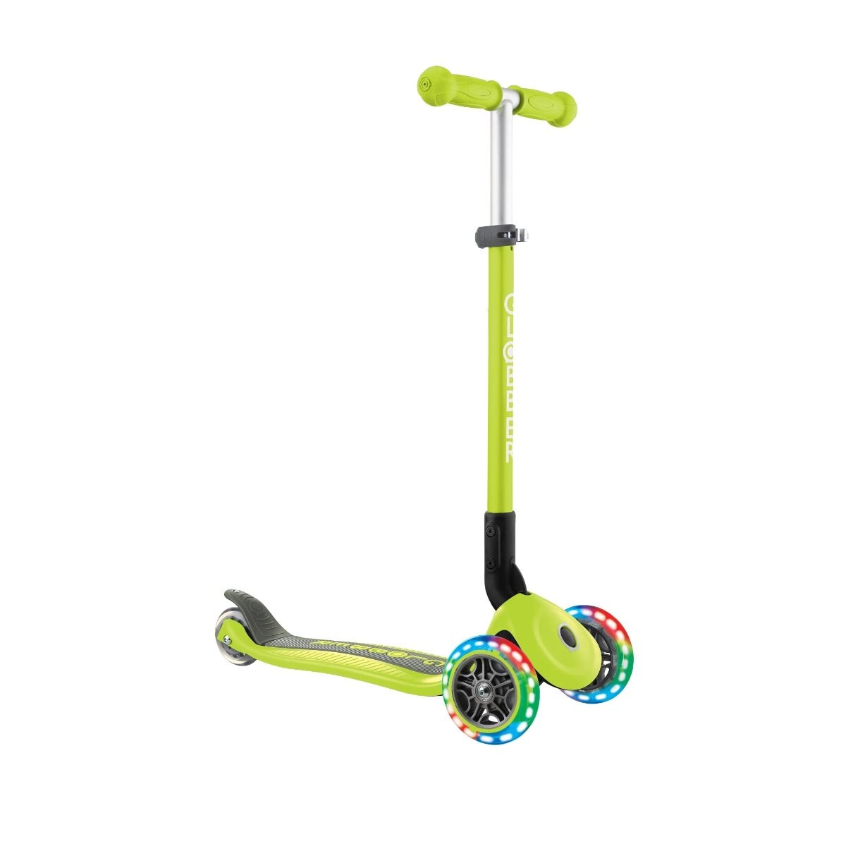 Globber Primo Foldable Lights Kick Scooter – LED Foldable