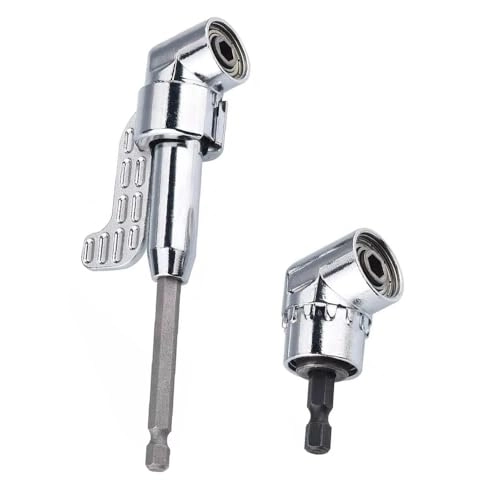 105°1/4 Inch Right Angle Drill Adapter - Long and Short Extension chromium-vanadium alloy steel