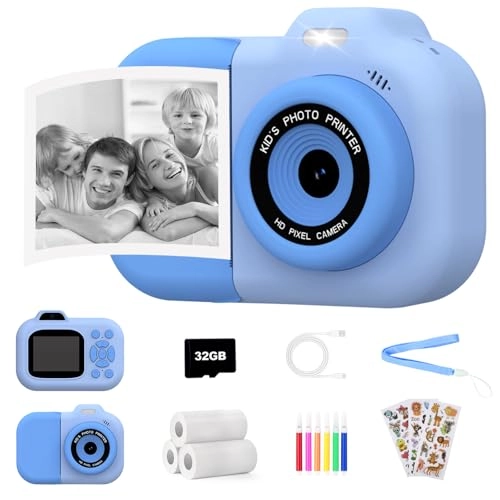 Kids Camera Instant Print - 1080P Dual-Lens