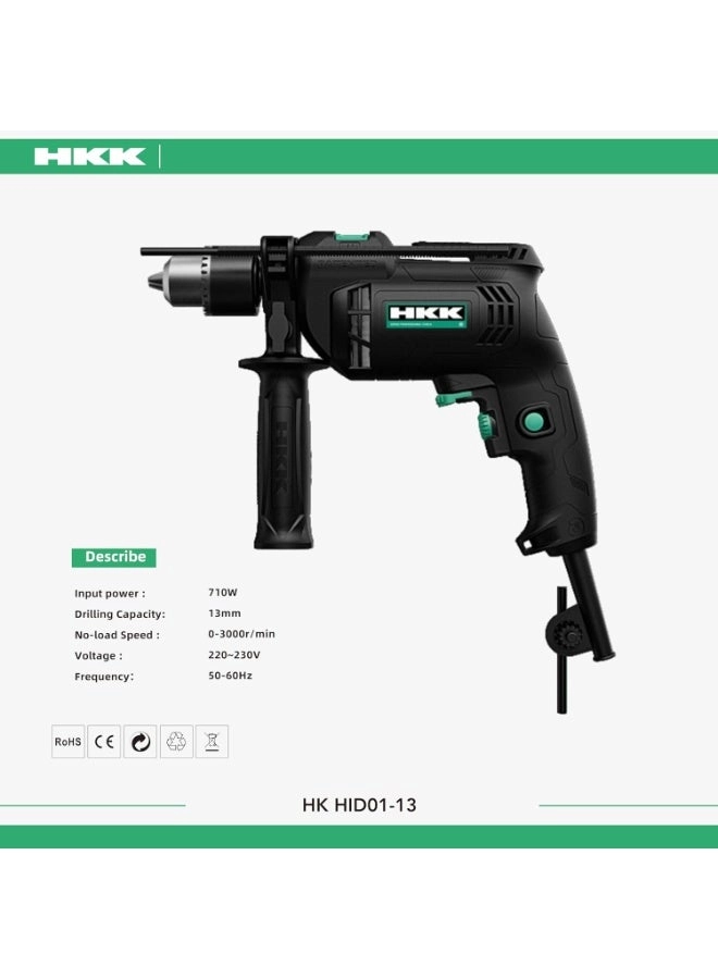 Electric Impact Drill - 13mm 3000 RPM 220V