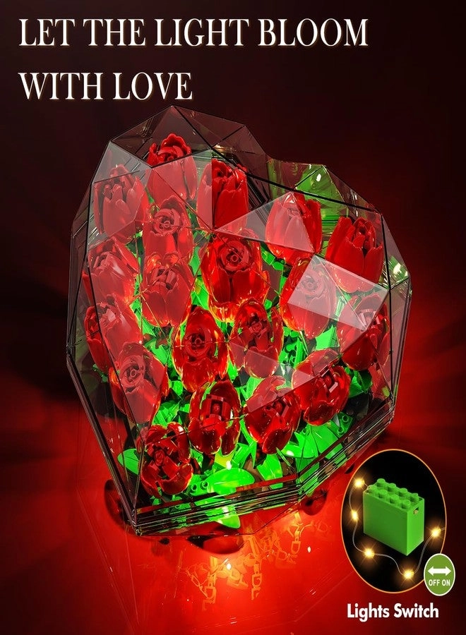 Valentines Flower Bouquet - Rose Red 19pcs