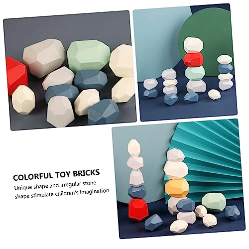 Wooden Building Blocks - 16 pcs