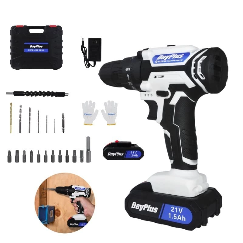 Cordless Drill Set - 1300MAh 21 Volts