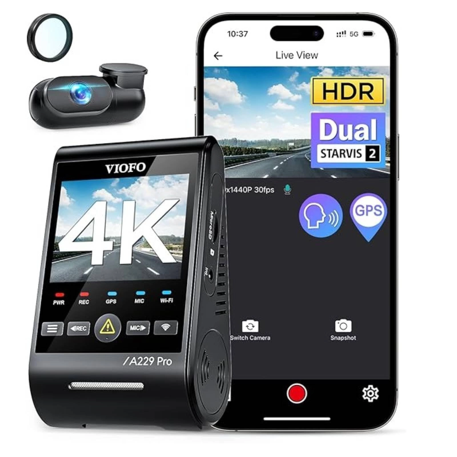 VIOFO A229 Pro 3840 X 1440 pixels