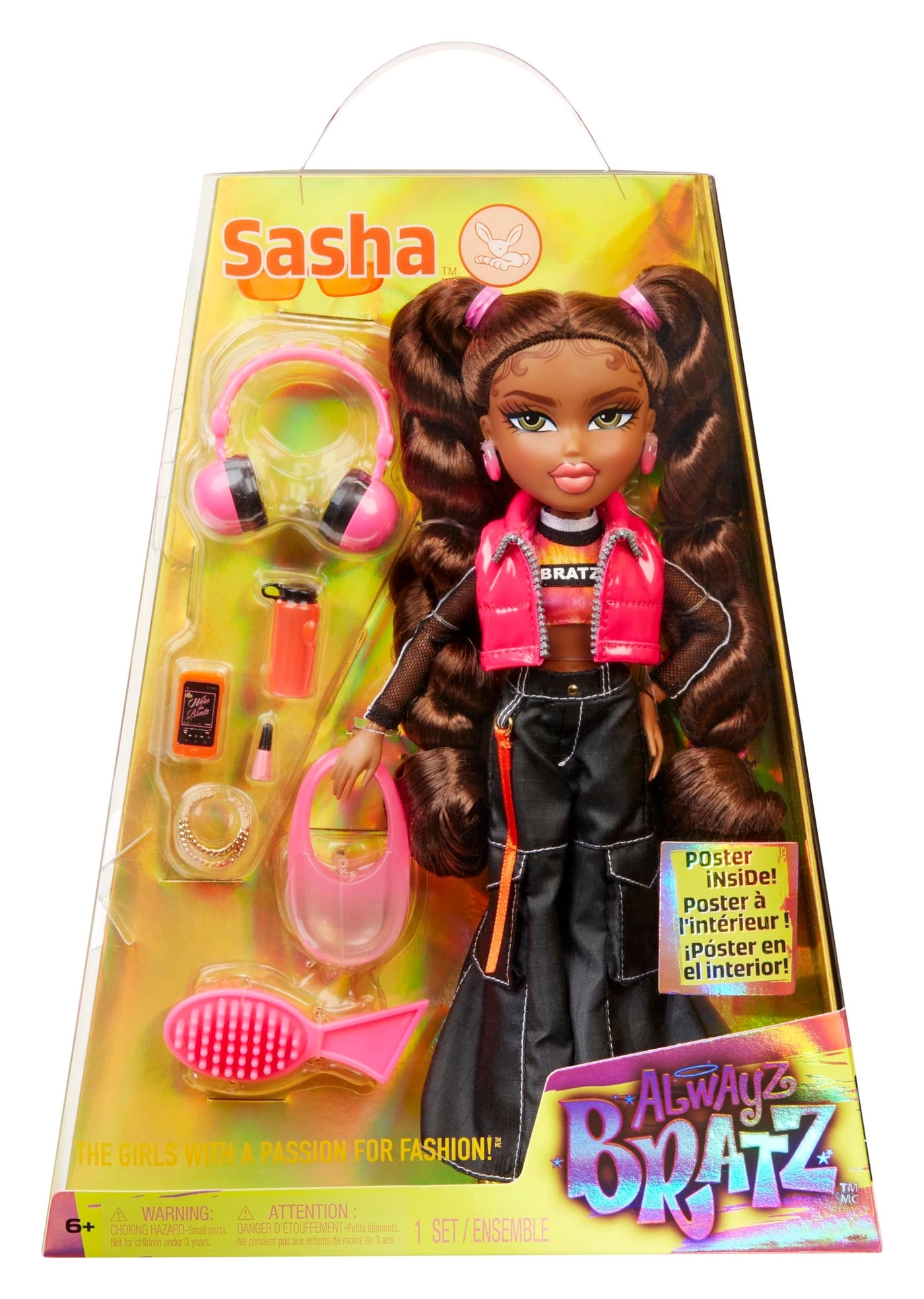 Sasha Fashion Doll - 10 Accessories Poster