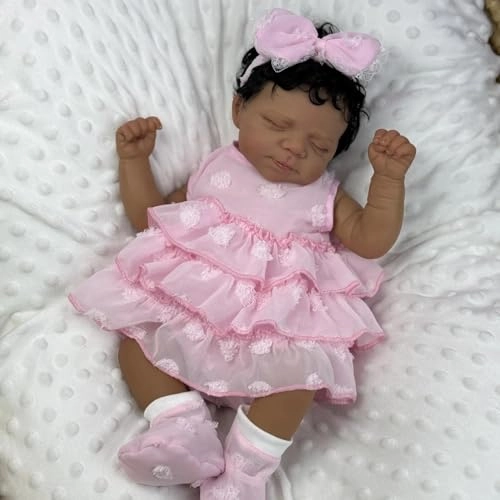 Pascale Reborn Baby Doll - 18 inch Vinyl sleeping Ages 3+