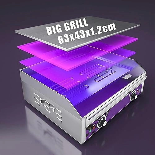 Electric Countertop Griddle - 636*365*9mm/25*14.37*0.35 cm