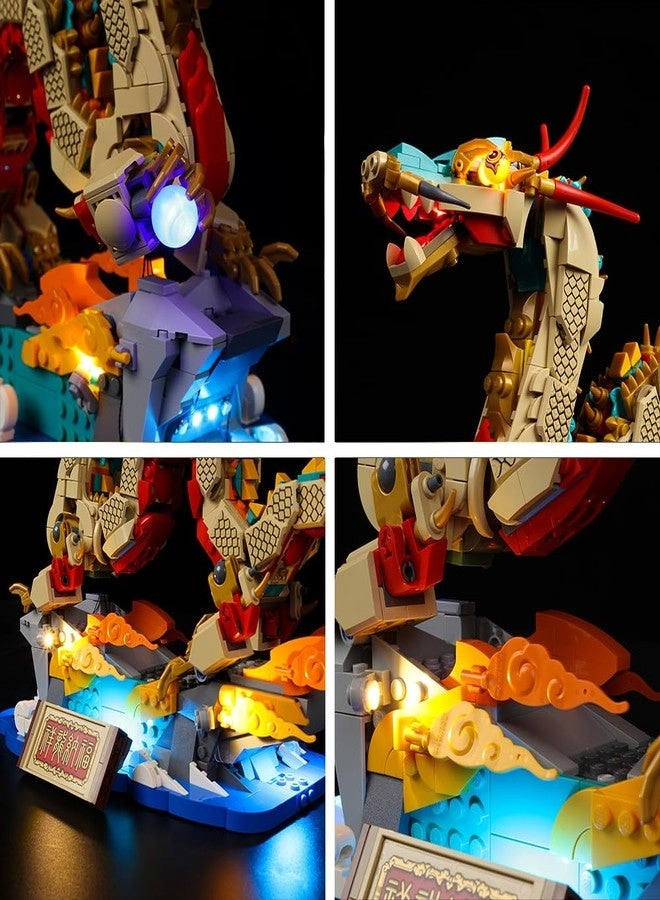 Light Kit Compatible with Lego Auspicious Dragon 80112 - Lights Only Classic Version