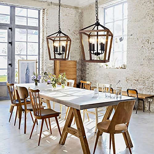 Farmhouse 4-Light Chandelier - Dimmable