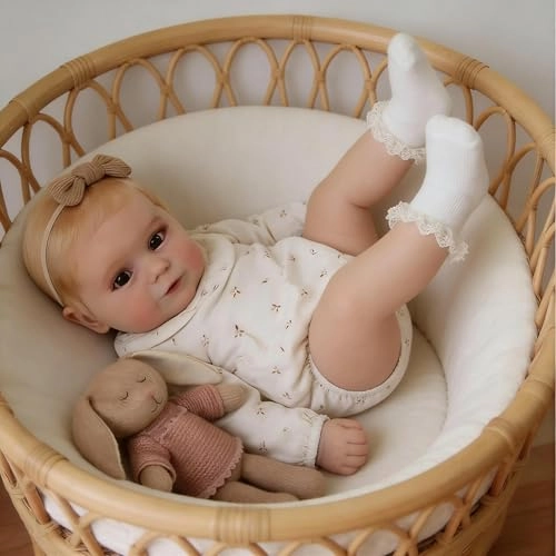 Reborn Baby Doll - 20 Inch Soft Cloth Body Ages 3+