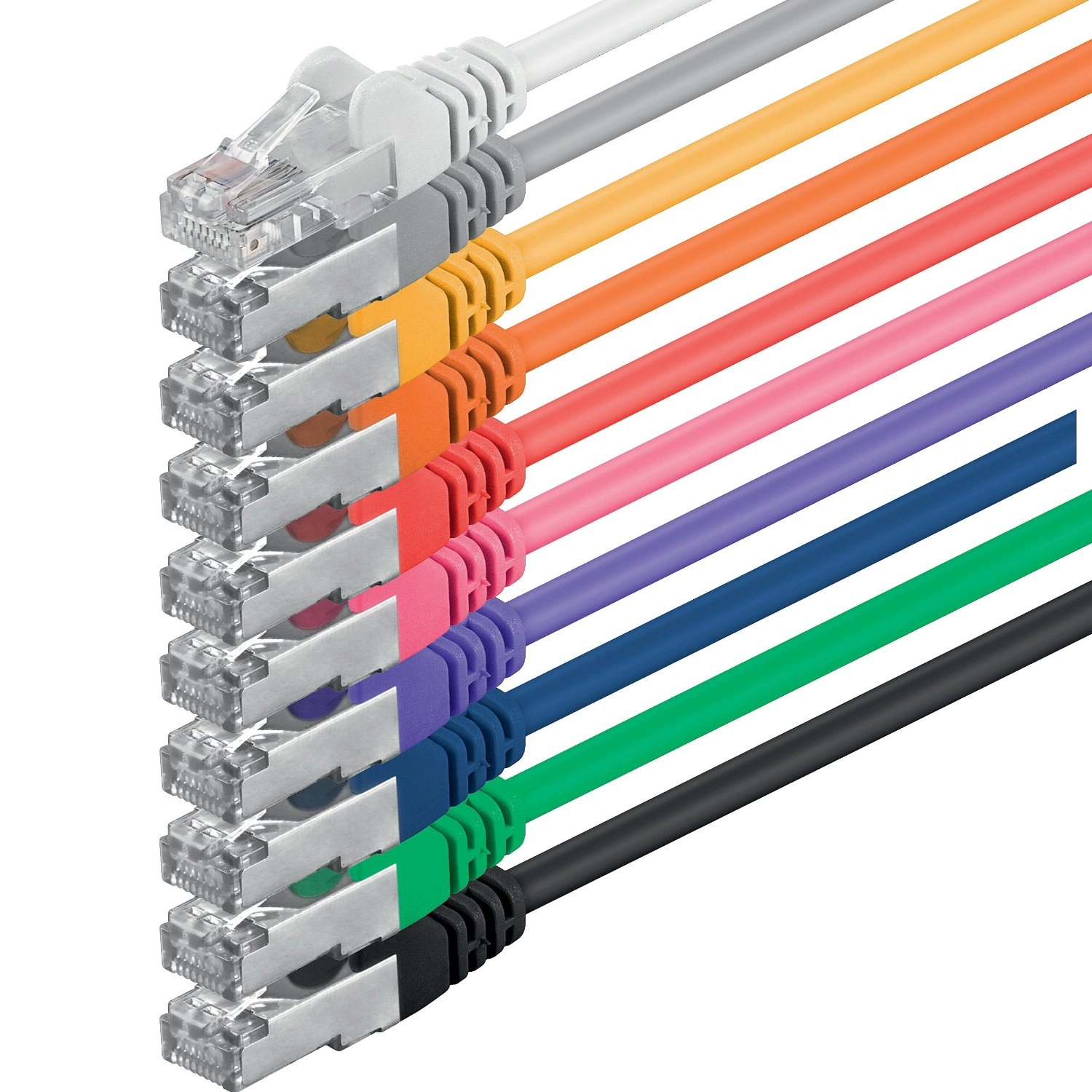 1aTTack CAT5 FTP Ethernet LAN Network Patch Cable - 2m