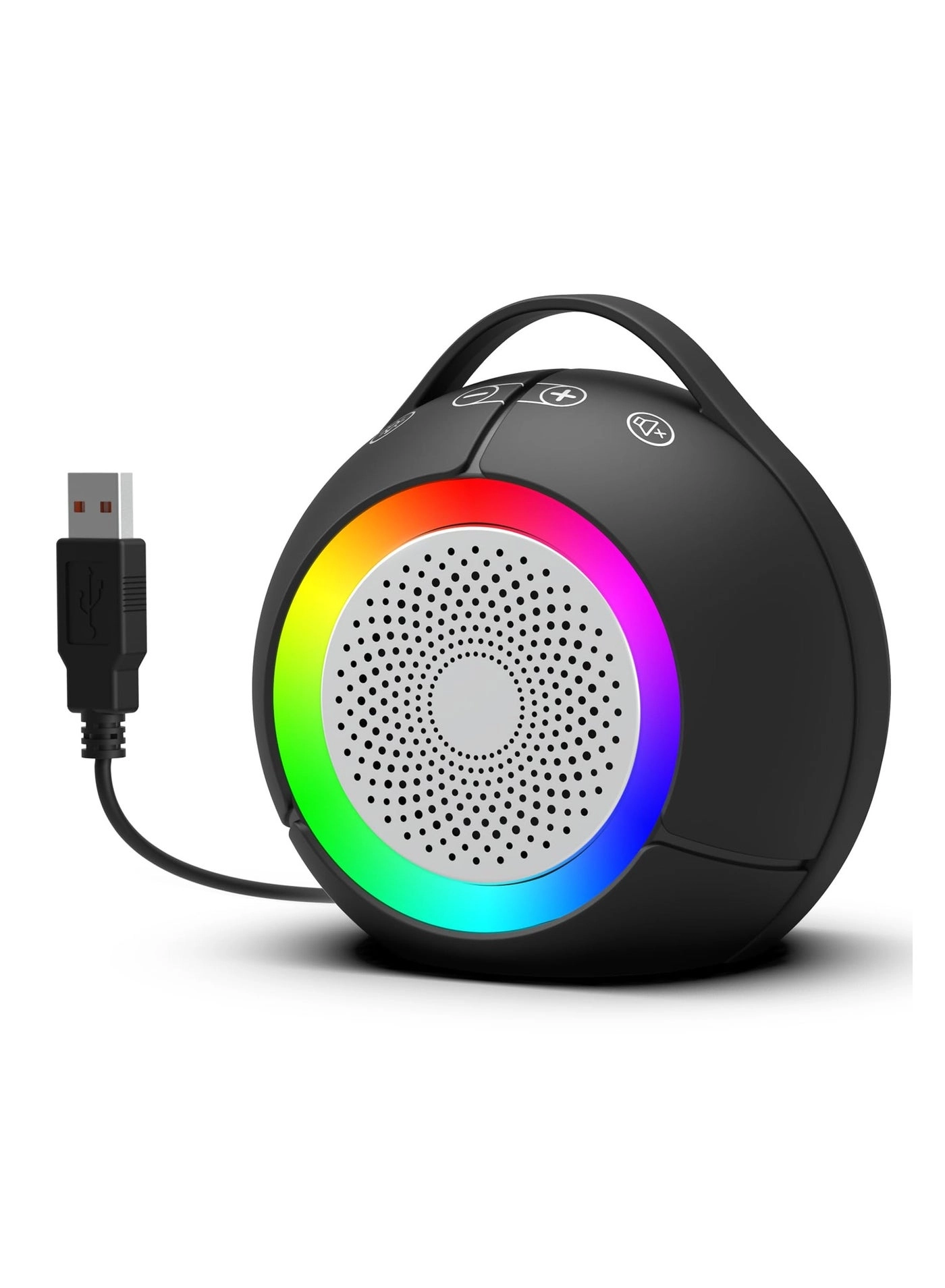 USB Computer Speakers - Plug-N-Play Dynamic RGB Light