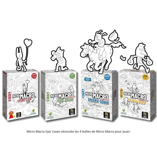 Epic Cases Micro Macro - 3 XXL Investigations Investigation Game (French)