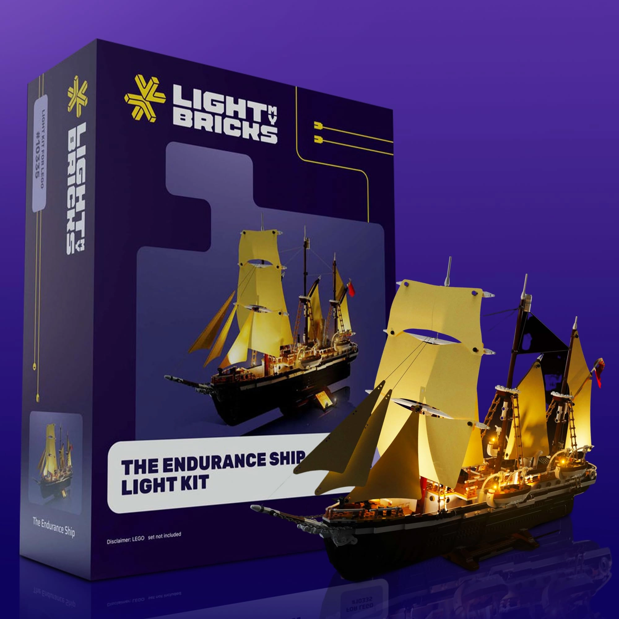 Light My Bricks Light Kit Compatible with LEGO The Endurance #10335 - Boat