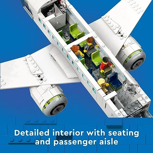 City Passenger Aeroplane (60367) - Large Plane Model 9 Minifigures