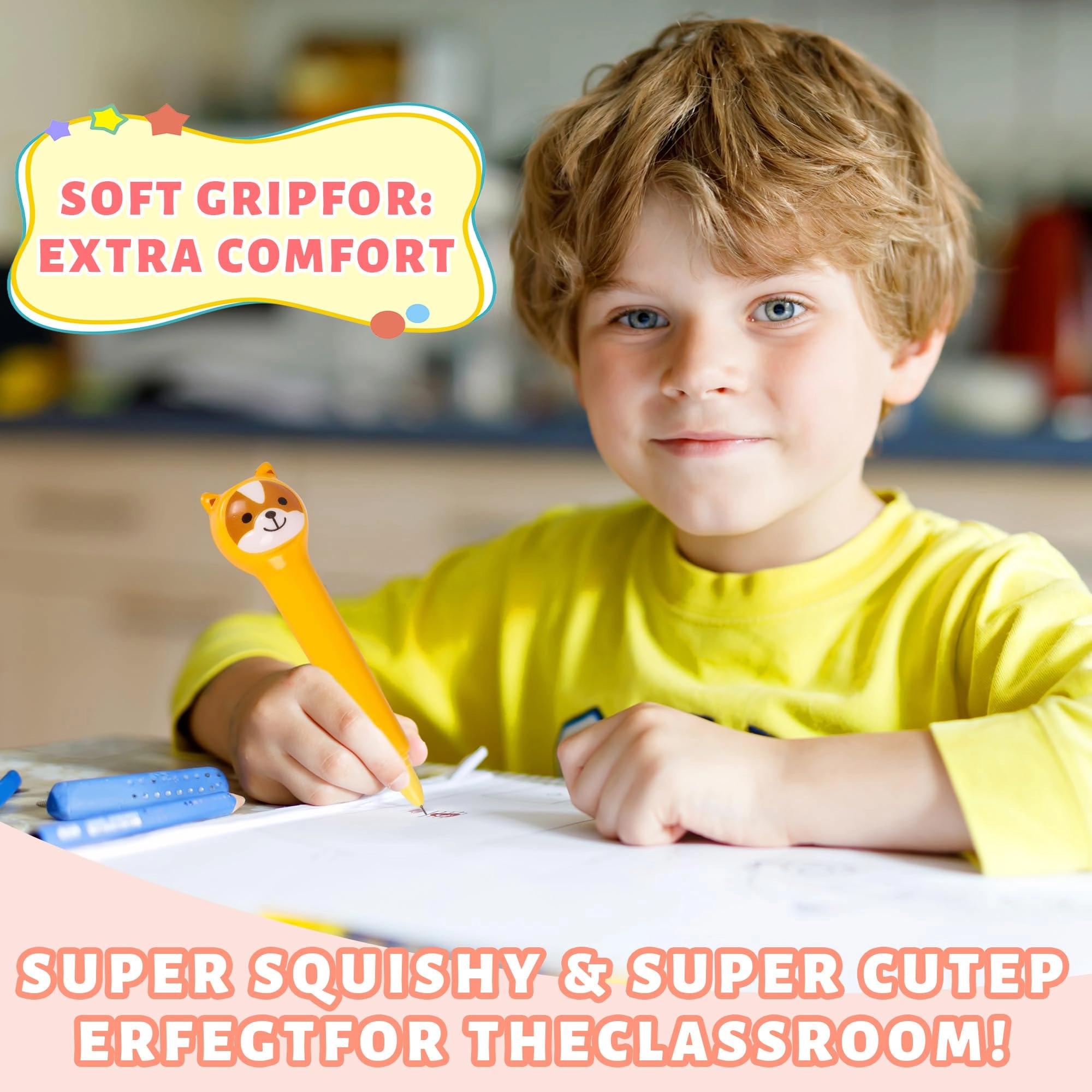 Cute Pens squishy pens - 10 Pack 0.3mm