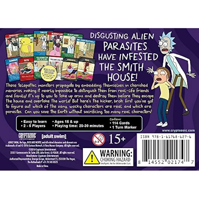 Rick and Morty Total Rickall - Cooperative Card Game