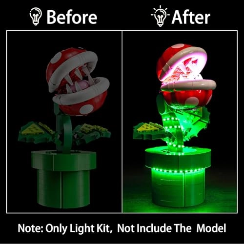 LED Lighting Kit for LEGO Piranha Plant 71426 - Plastic