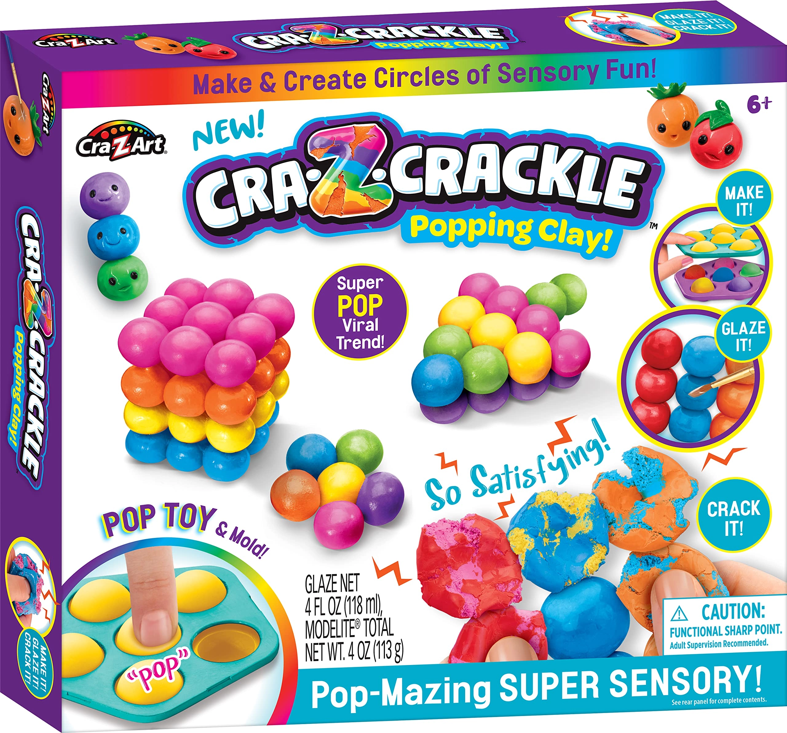 Cra-Z-Art CRA-Z-Crackle Clay Pop-Mazing - Multi Ages 6 and Up