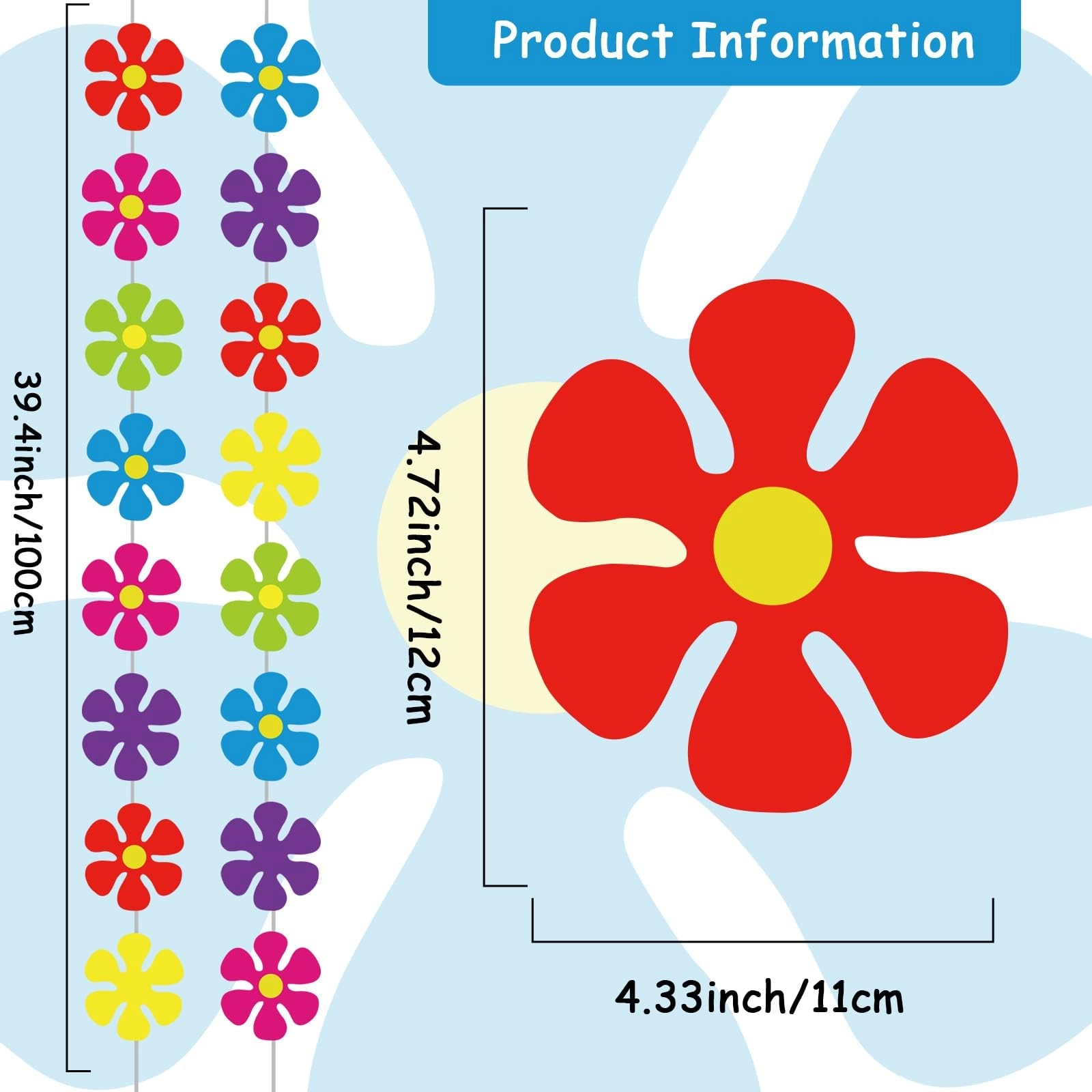Sunflower Garland Kit - 12 Packs Birthday Party
