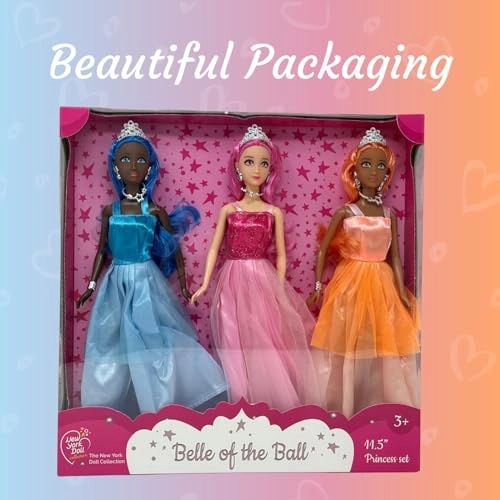 Belle of the Ball Princess Dolls - 11.5" Plastic Caucasian