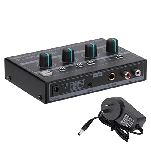 Headset Amplifier - 4 Channels Portable UK Plug