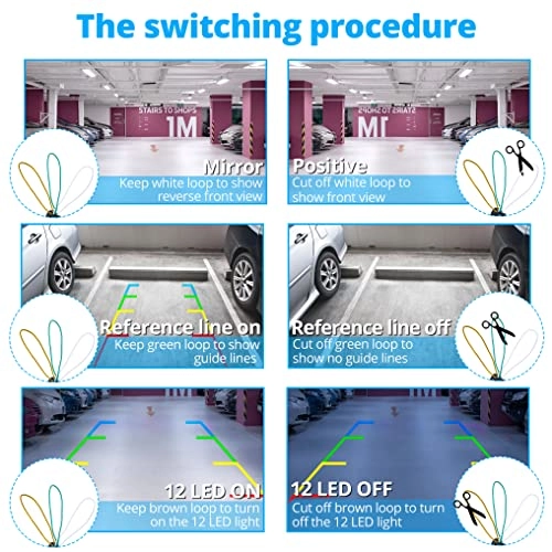 Car Backup Camera - 12 LED Night Vision