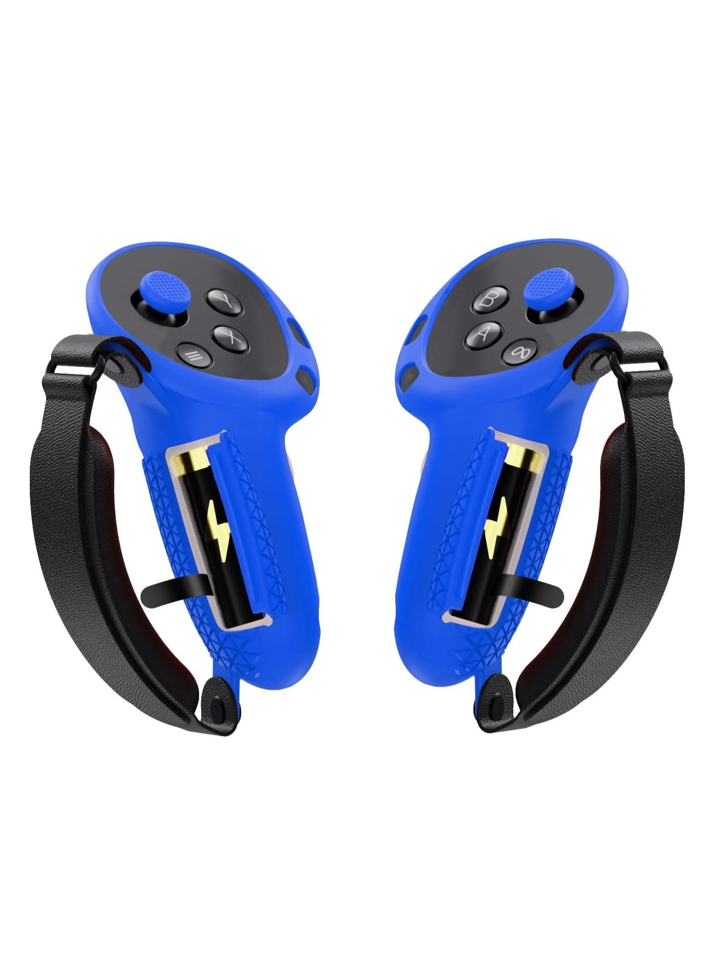 Controller Grips for Quest 3 - Upgraded Adjustable Foam Knuckle Straps