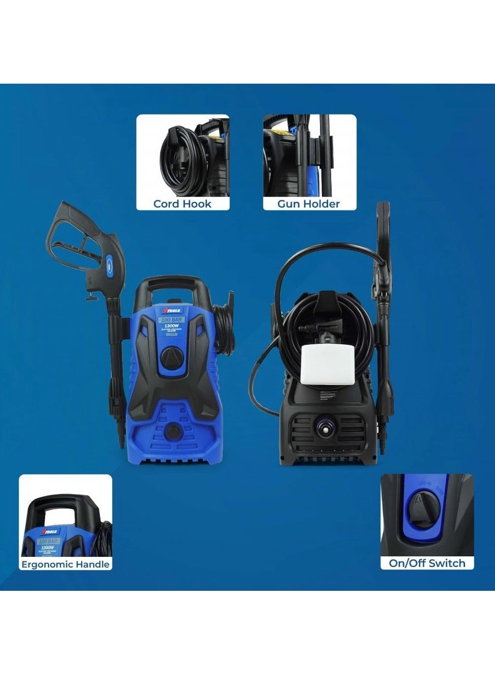 Pressure Washer - 100 Bar 1300W