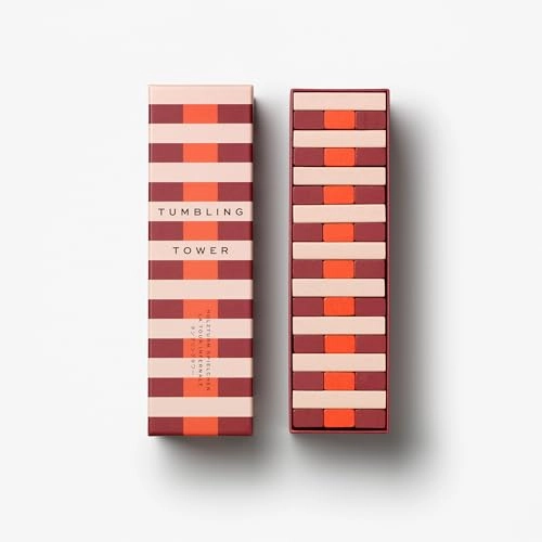 Tumbling Towers - Red Solid Wood