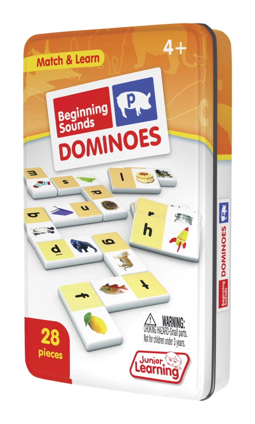 Beginning Sound Dominoes - 48 months to 96 months 28 pieces