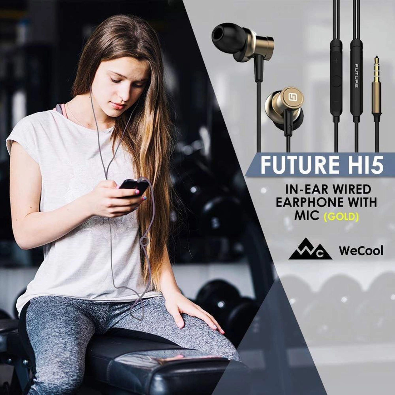 MI5 BLK Wired Earphone