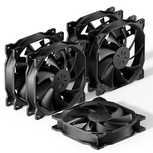 upHere Computer Case Fan - 5-Pack 120mm