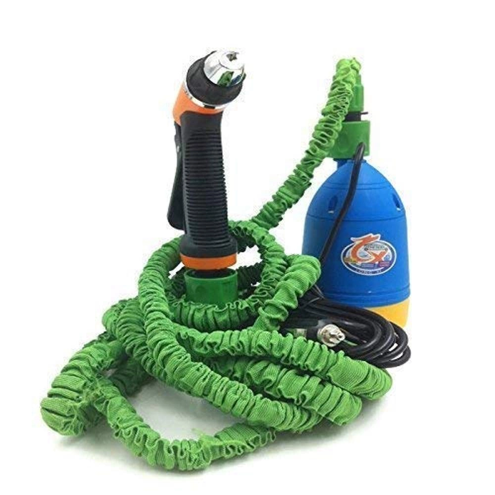 Rexmon Portable Home and Car Electric Pressure Washer - 12V 80W 10m hose