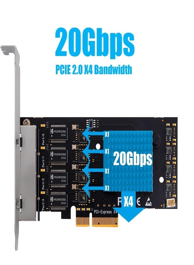 LE8445 - PCIe 2.0 x4 Interface Ethernet