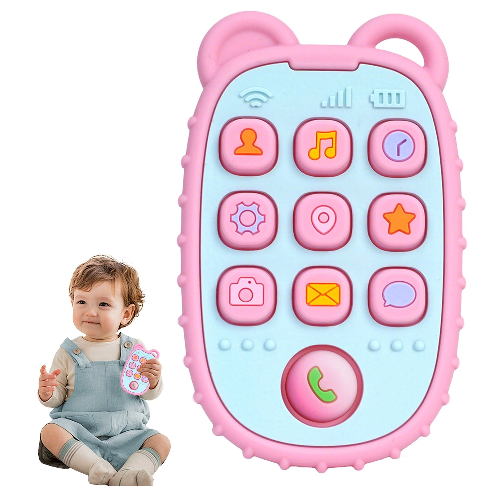 Aolso Phone Press Teether - Silicone