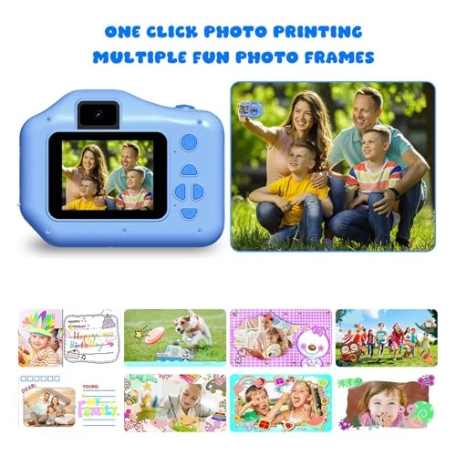 Instant Print Digital Camera - 48MP 1080P 6X zoom