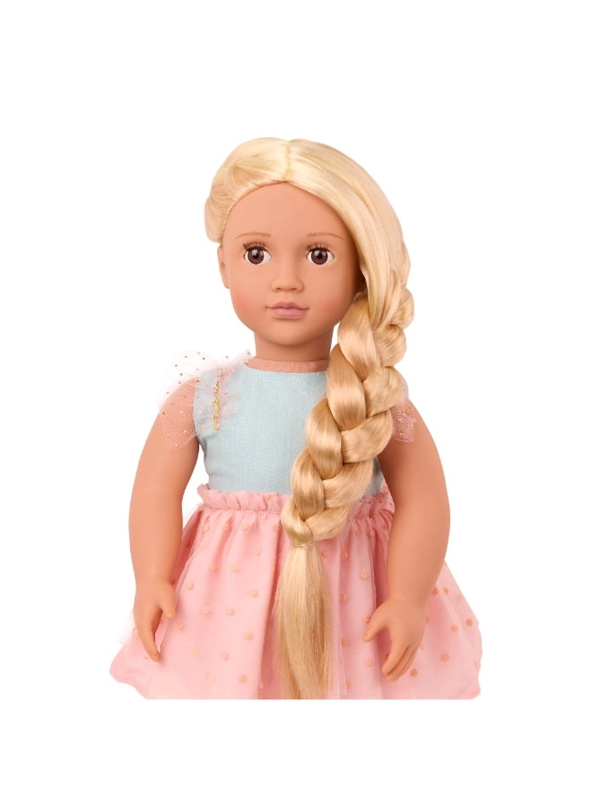 Poppy Fashion Doll Playset - 18-inch Blonde Hair Ages 3+