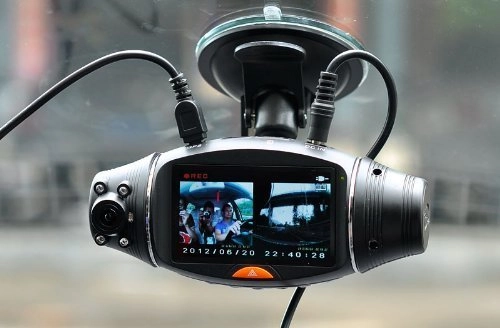HD Dual-Camera Car DVR - 1280*480