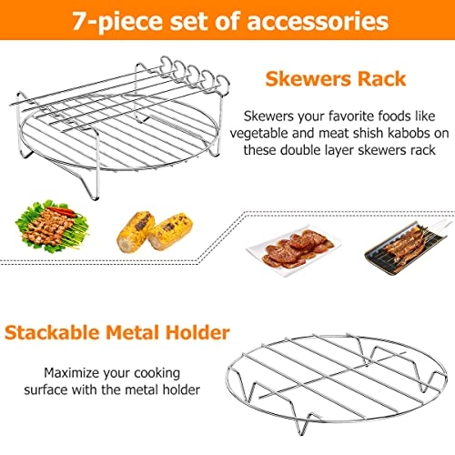 Air Fryer Rack - Stainless Steel 5 piece(s)
