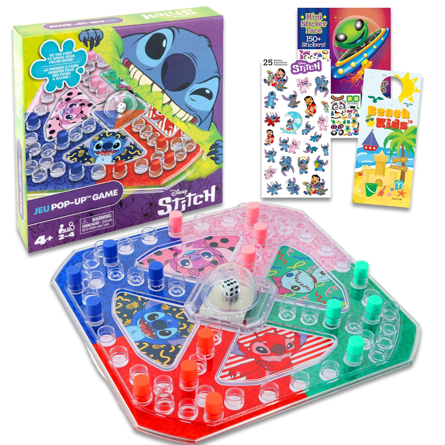 Disney Stitch Pop Up Board Game Bundle