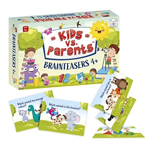 Riddles Quiz Games - 100 Puzzles 50 Cards Age 4+