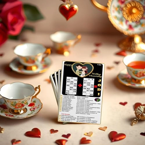 Anniversary Theme Tambola Tickets - English Kid 15 Tickets