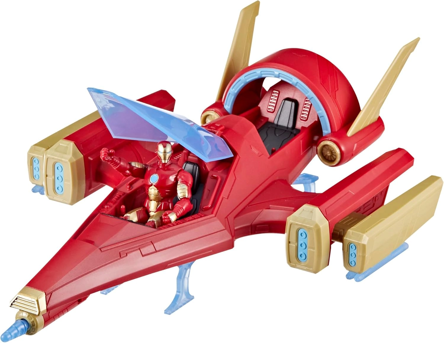 COLOR LAND CHILDRENS TOYS CENTER LLC Iron Man - Epic Hero Series Repulsor Blast Battle Jet - 4 & Up (10 cm) (5010996230867)