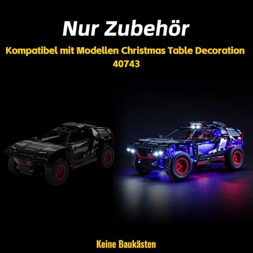 LED Light Set for LEGO 42160 Audi RS Q e-tron - Copper 5V