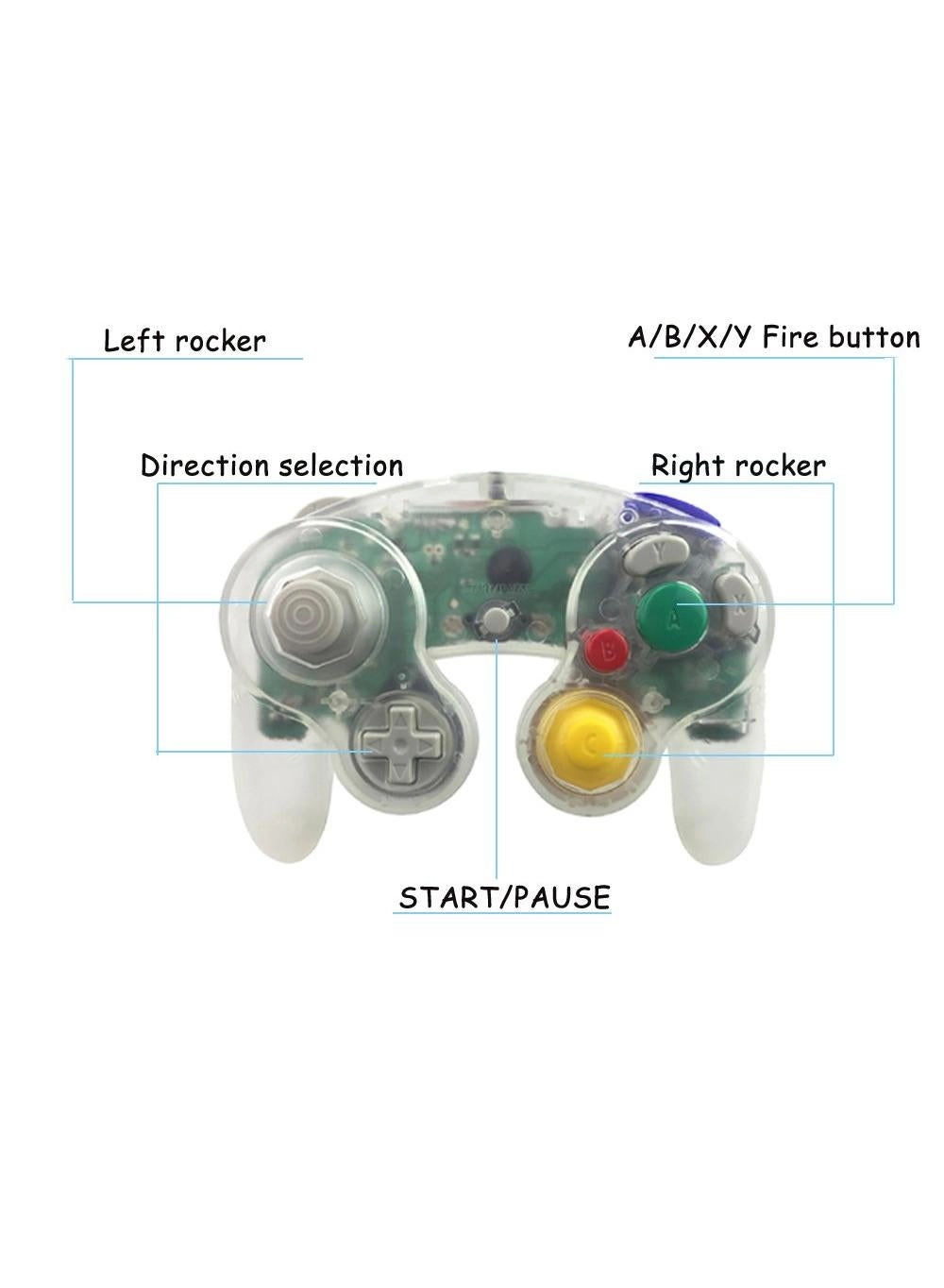 NGC Controller - Clear White Wii Gamecube